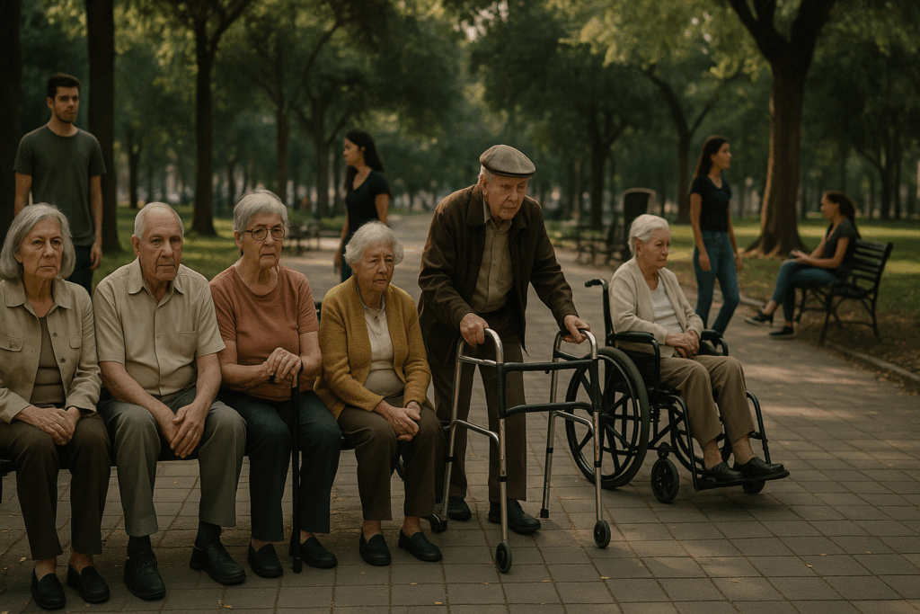 ¿Quién cuida a los mayores si no hay jóvenes?